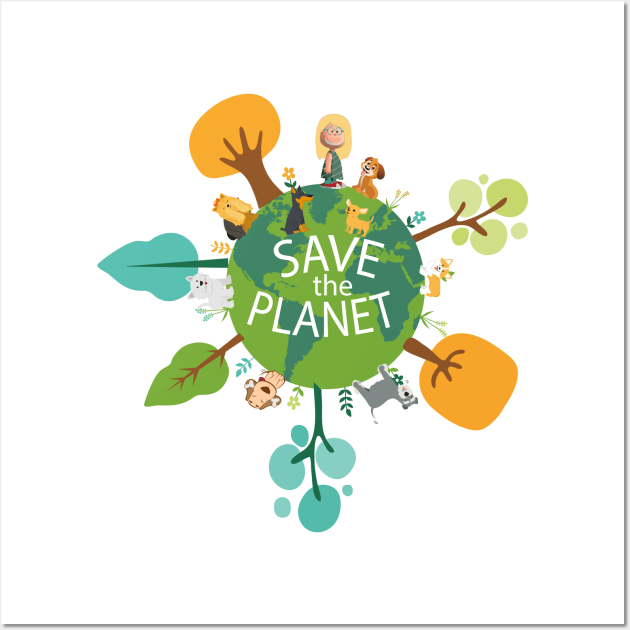 Save the Planet Wall Art by GalfiZsolt